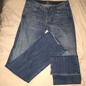 Buttonfly 7for all man kind jeans